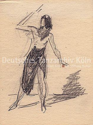 Til Thiele tanzt. Skizze von Erich Seidel. Berlin 1953.