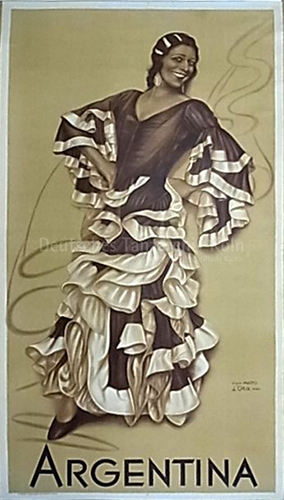 La Argentina (Antonia Mercé, 1890-1936) Plakat (nach einem Foto).